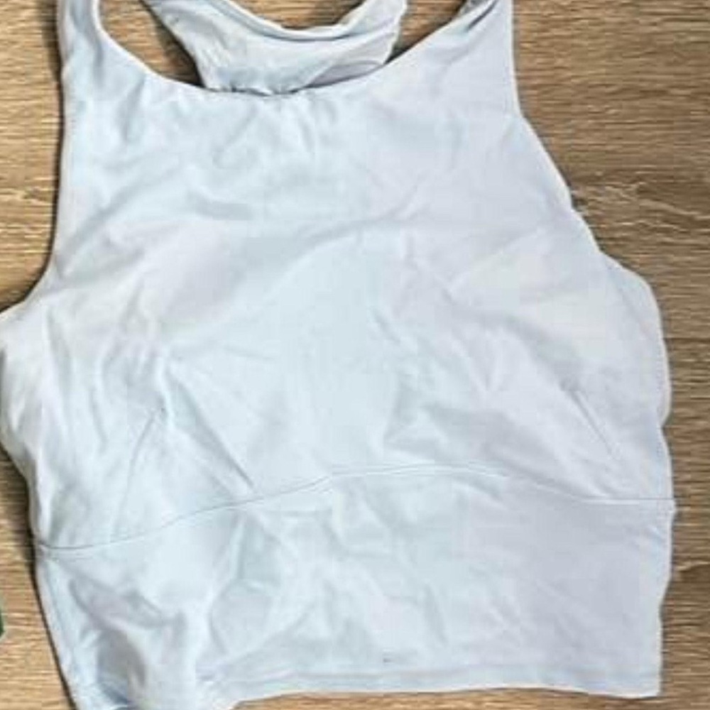 Women's Light Blue Sleeveless Top